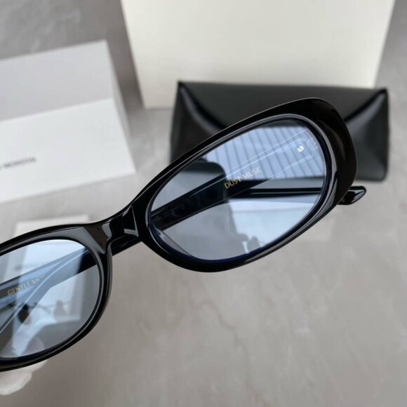 NWT GENTLE MONSTER Oval Sunglasses in Black Gentle Monster Lolang 01 Oval Sunglasses Black Frame & Lens  main image 3
